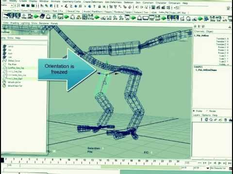 Python Scripting : eRig - Unfreeze Rotation ( Python Module 4 Maya ).avi