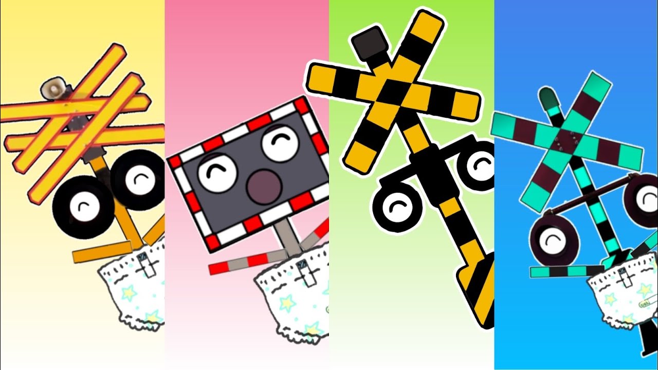 人気の踏切アニメまとめ！ カンカン　はやぶさ　こまち　プラレール　ドクターイエロー　railroadcrossing fumikiri keretaapi levelcrossing train 踏切