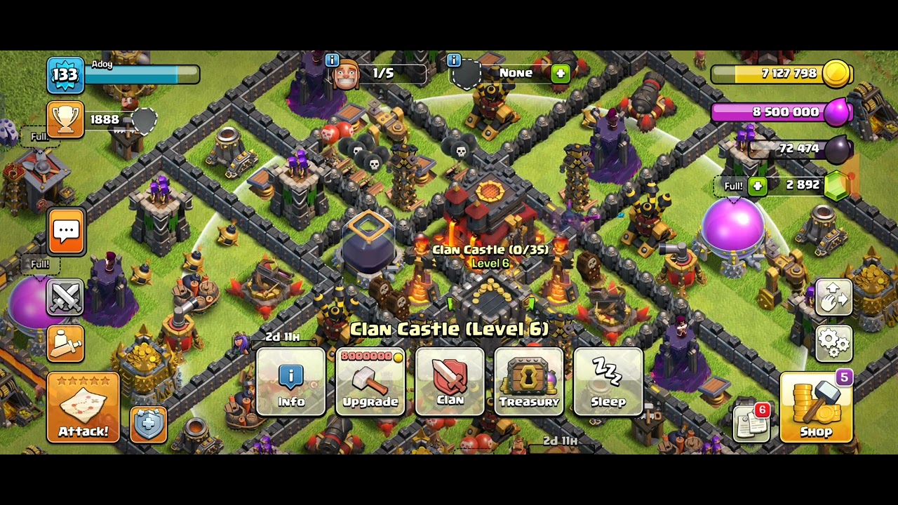 Wall Upgrade Level 8 to Level 9 - Clash of Clans | Gamebuz Pro