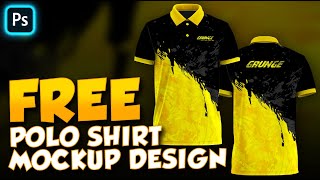 FREE POLO SHIRT MOCKUP DESIGN (FREE TSHIRT MOCKUP PSD)