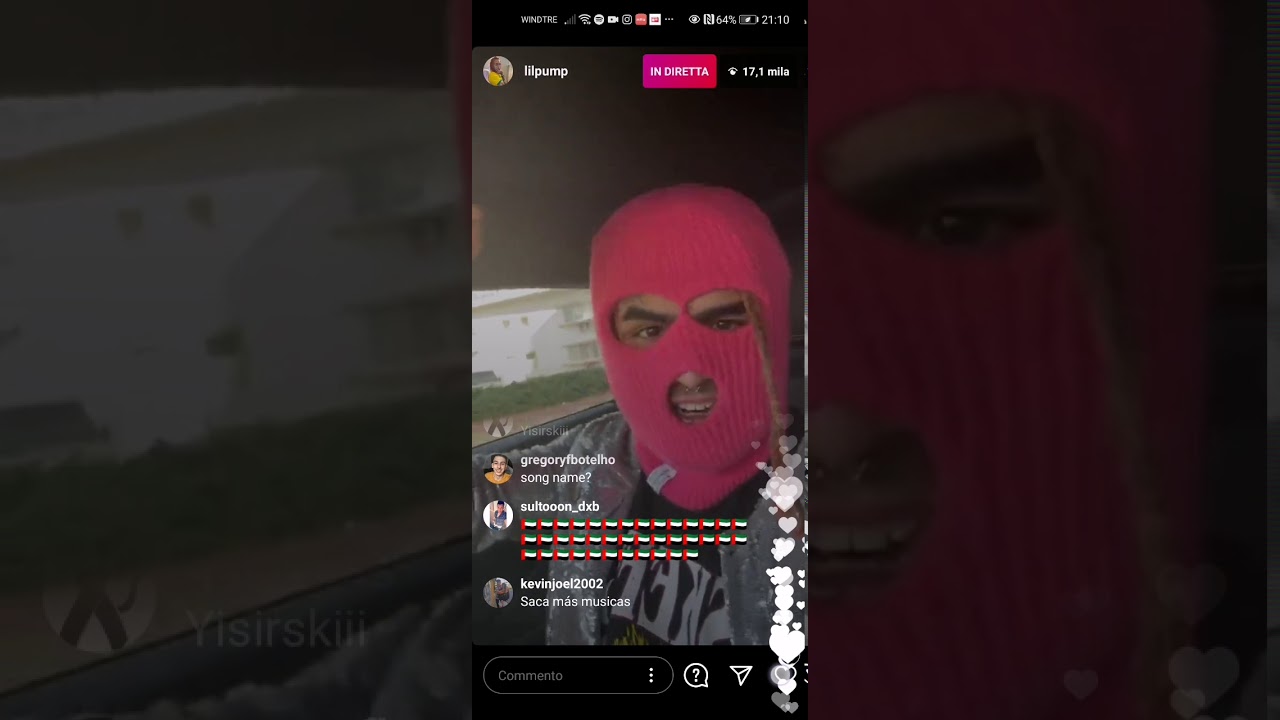 Lil pump fuma un blunt in diretta su ig