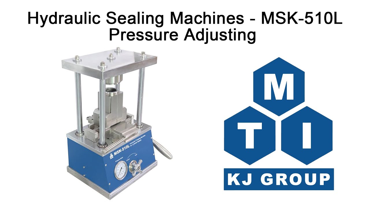 Hydraulic Sealing Machines Pressure Adjustment MSK510L YouTube