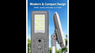 Integrated Solar Street Light 60W 80W 100W 120W IP66 Waterproof 5054 LED Beads Mono-Si Solar Panels