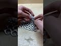 Day 7 of making pop tabs into chainmail armor #armor #craft #chainmail