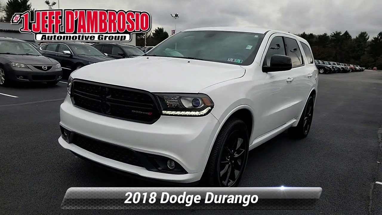 Certified 2018 Dodge Durango SXT, Downingtown, PA V191356A - YouTube