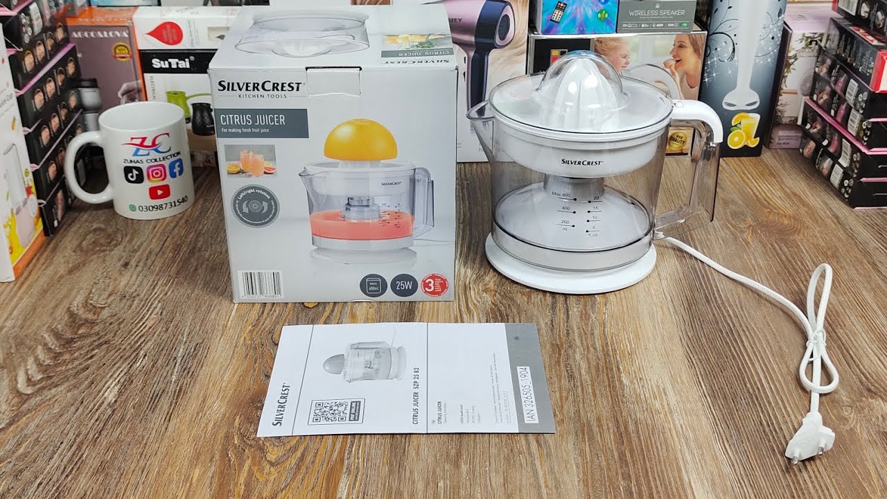 Silver Crest original citrus juicer, 600ml capacity 25w, made in Germany,  premium quality - YouTube