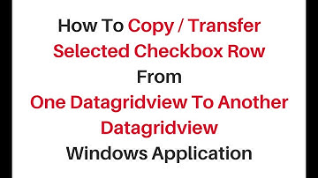 copy datagridview selected row to another datagridview c# 4.6