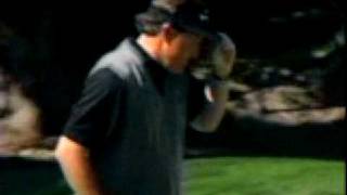 Phil Mickelson flop shot on green