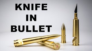 Bullet 50 BMG And Secret Cutter Knife