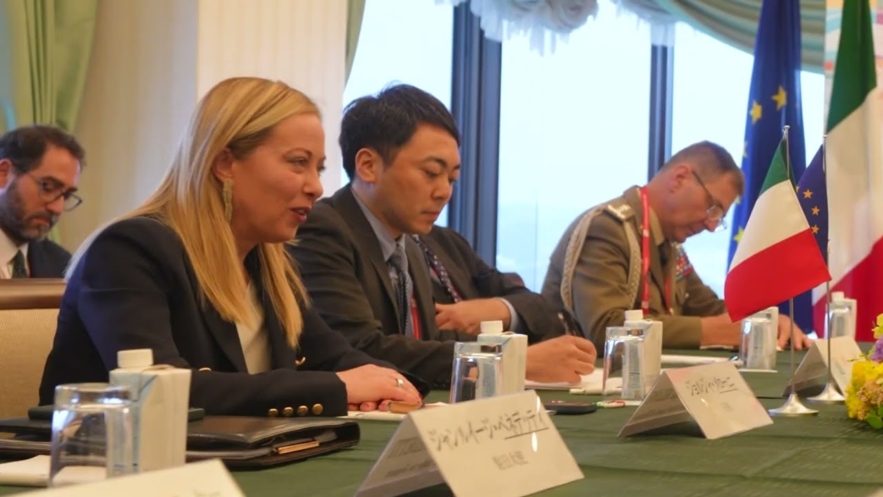 Hiroshima, Giorgia Meloni incontra il Primo Ministro del Giappone Kishida