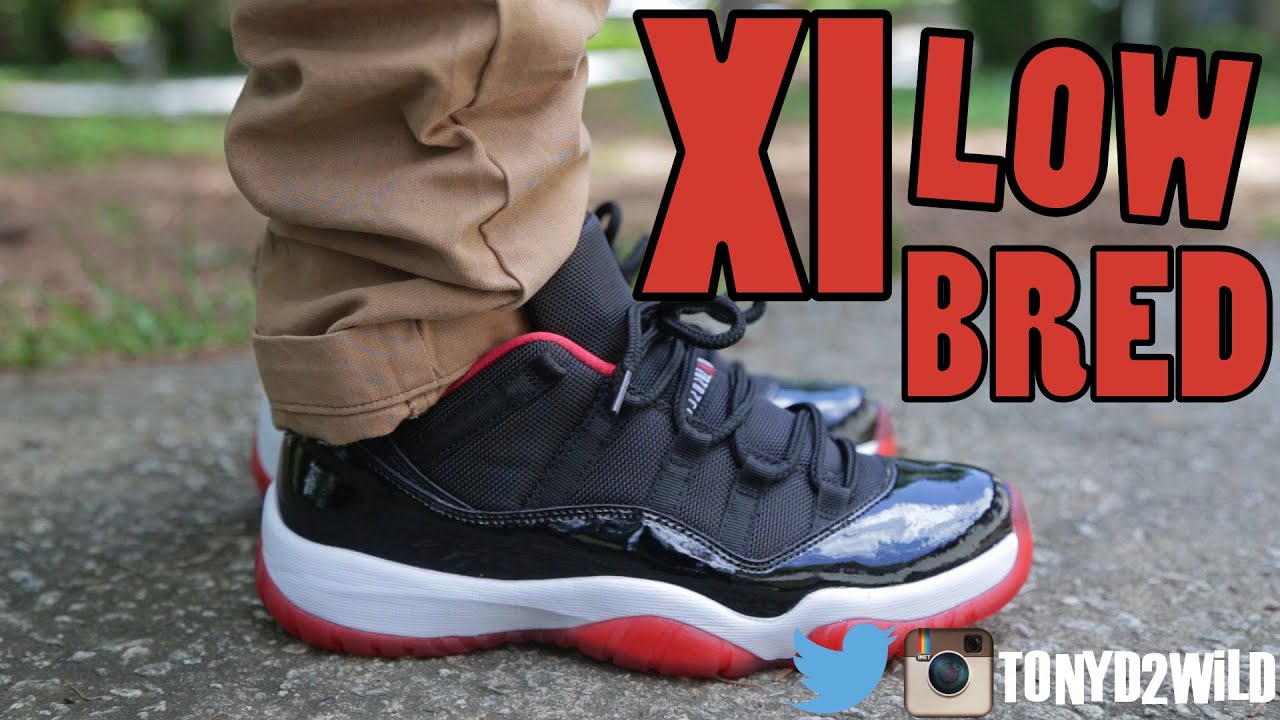 jordan 11 bred low on feet