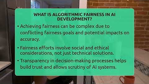 What Is Algorithmic Fairness In AI Development? - Talking Tech Trends