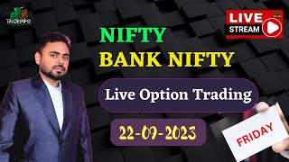 Live Trading Banknifty & Nifty || 22- sep - 2023 || Live Market Analysis || live banknifty nifty