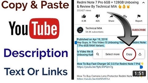 How to copy Text From YouTube Description | Description Ko Copy Kaise Kare | Copy Description