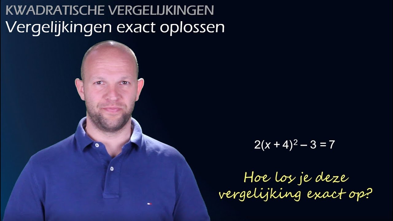 Hoe los je een kwadratische vergelijking