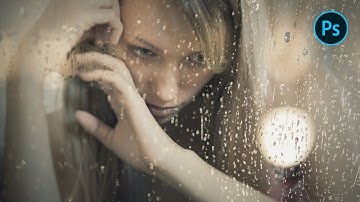 How I Create Realistic Wet Glass Photo Effect in Photoshop | Demo | Creative MamaCheng