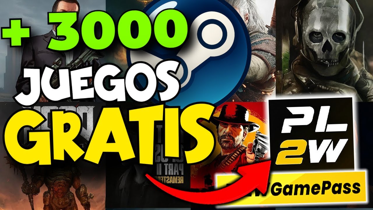Juega GRATIS +3000 Juegos de Steam con PL2W GamePass [2025] 😼