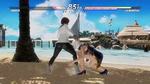 Dead or Alive 6 Christie vs La Mariposa CPU vs CPU AI vs AI (hardest level 8)