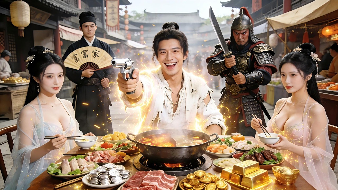【Time-Travel Rags to Riches】Ancient China Hot Pot Empire Saves Village, Wins Princess #cdrama