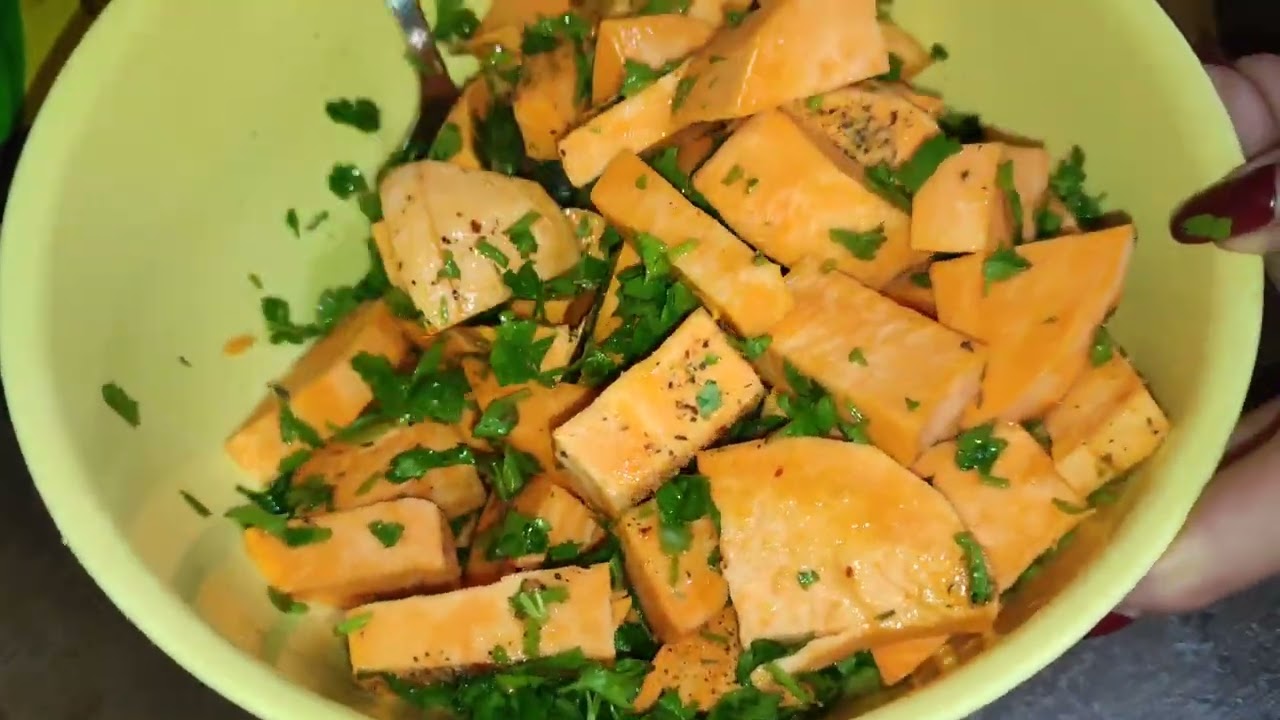 Pui coquelet pe pat de cartof dulce @mihaiturcea