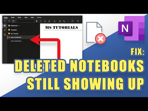 OneNote - Deleted Notebooks Still Showing Up? (How to FIX)