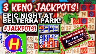 3 Keno Jackpots At Belterra Park Casino In Cincinnati, Ohio