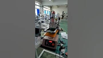 Mobile phone battery automatic screen printing machine, small inclined arm screen printing machine
