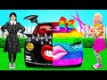 Rainbow Car vs Black Car Challenge | Funny Situations by Fun Fun Challenge