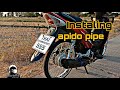 Installing apido pipe!! | Suzuki smash 115 | MALUTONG!!