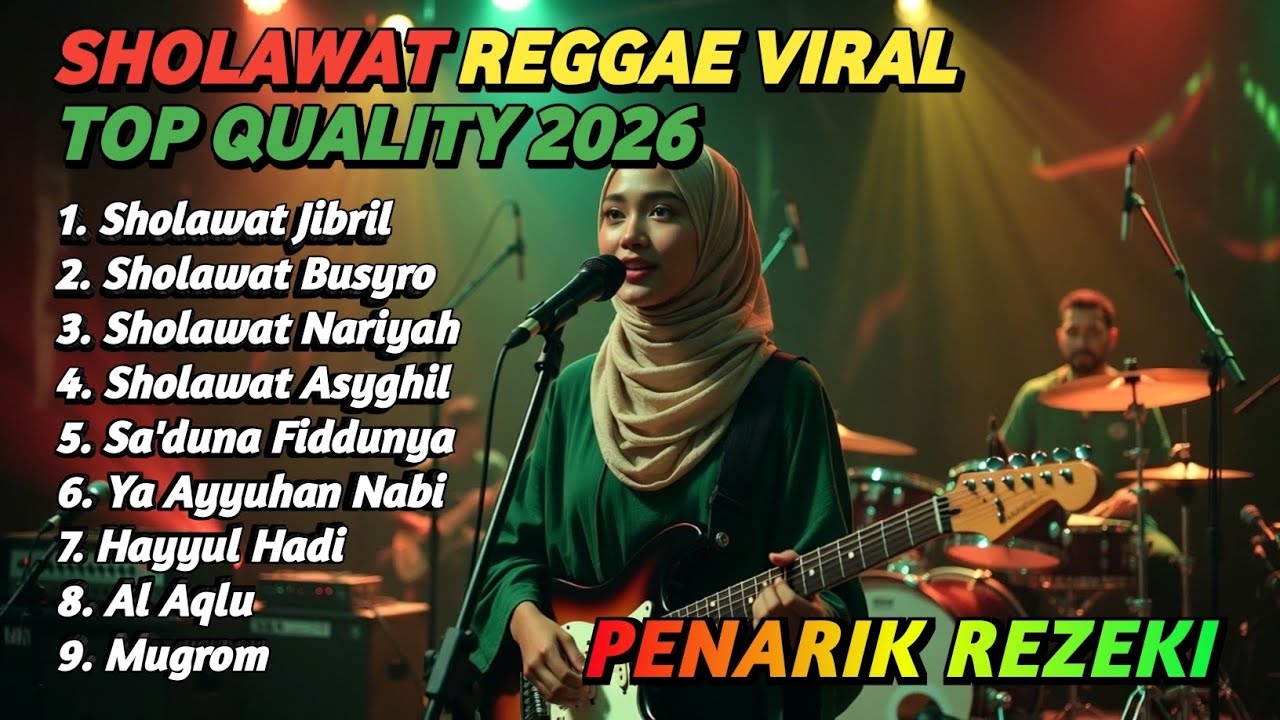 🎵SHOLAWAT REGGAE TERBARU PALING MERDU BIKIN HATI TENANG JIWA DAMAI ☺