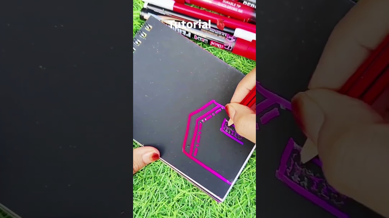 Easy Allah Name Calligraphy in Arabic #art #ahorts #artshorts #shortsfeed #viralshorts
