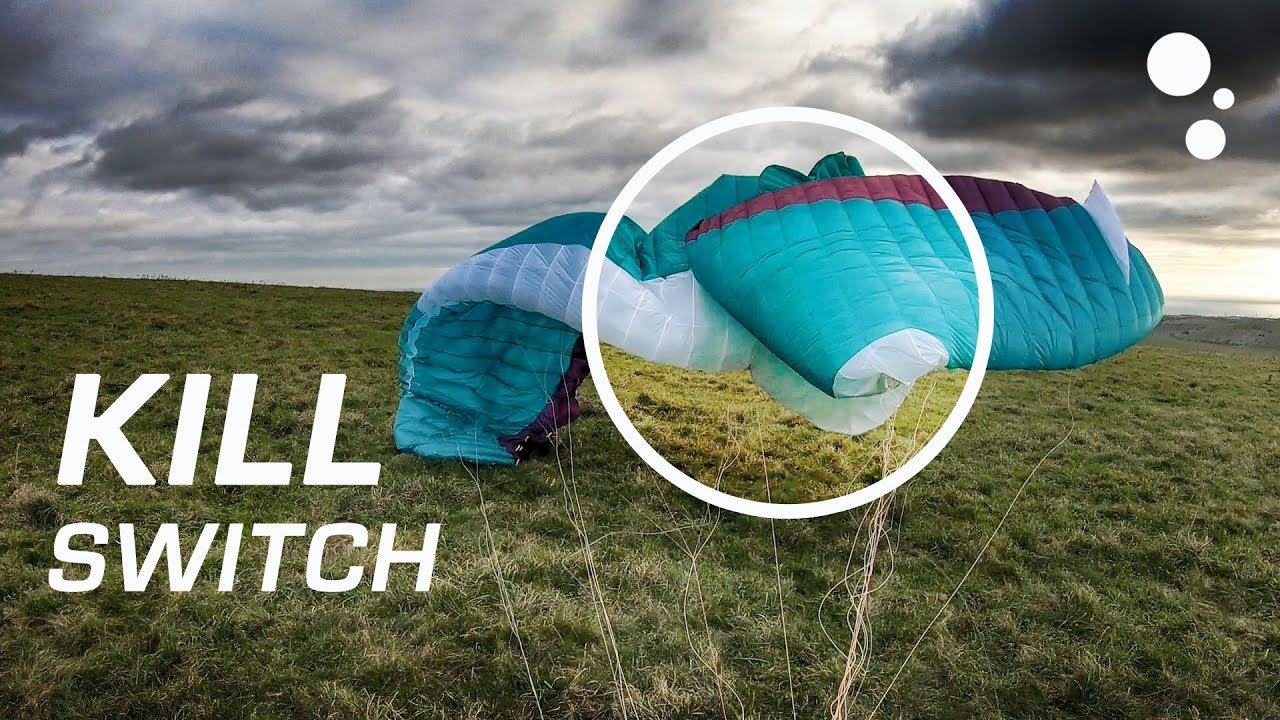 KILLSWITCH: Kill your paraglider when landing in strong wind - YouTube
