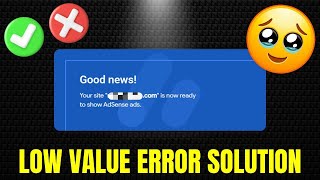 Adsense Approval Trick  How  Solve Low Value Content Error  Get Approved In 24 Hours 