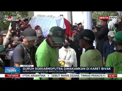 Suasana Haru Pemakaman Guruh Soekarnoputra di TPU Karet Bivak Jakarta #Beritasatu