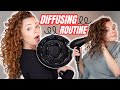 UPDATED DIFFUSING ROUTINE + BEST DIFFUSER FOR WAVY CURLY HAIR