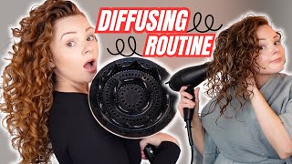 UPDATED DIFFUSING ROUTINE + BEST DIFFUSER FOR WAVY CURLY HAIR