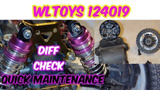WL toys 124019 differential and shock maintenance. 😎