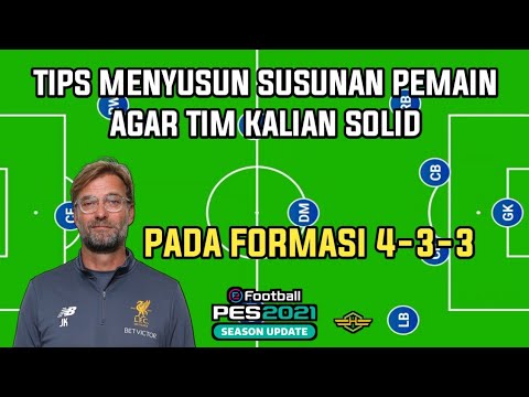 ABADI777 x fokus77 - TIPS MENYUSUN SUSUNAN PEMAIN DALAM FORMASI 4-3-3 AGAR TIM KALIAN SOLID EFOOTBALL PES 2021 MOBILE