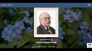 Funeral Service for Joseph Gerard Ahern