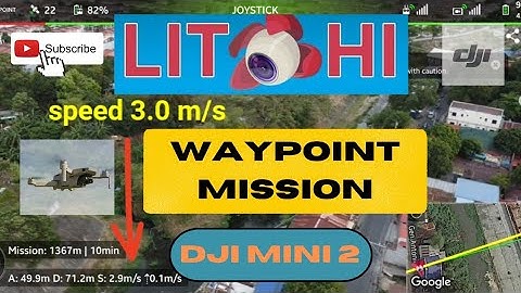 Dji mini 2, Creating waypoint mission planned | litchi app