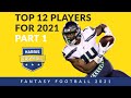 Top 12 Players for Fantasy Football 2021 - NFL Fantasy on Harris Football