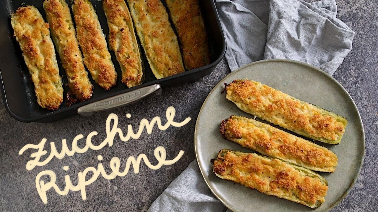 ZUCCHINE RIPIENE VEGAN | Cotte al forno | Ricetta facilissima - YouTube