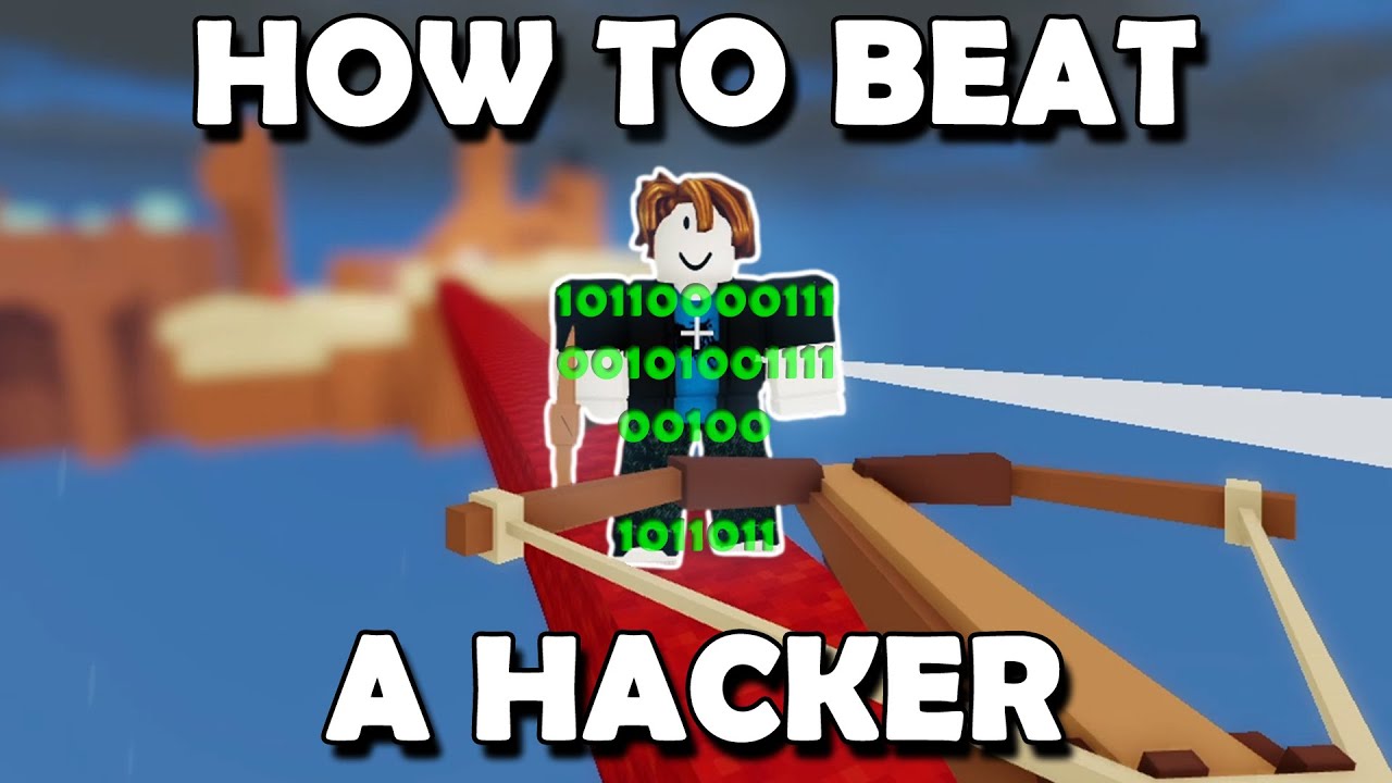 BEATING A HACKER IN ROBLOX BEDWARS 