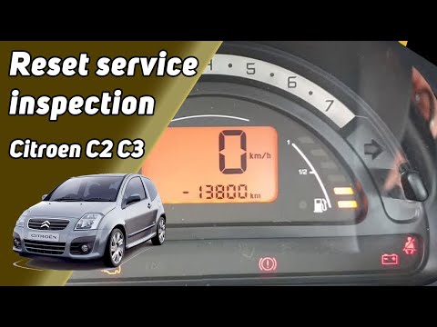 How to reset service inspection reminder - Citroen C2 C3