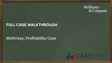 McKinsey case walkthrough (interviewer led): Solve cases like McKinsey, BCG, and Bain consultants