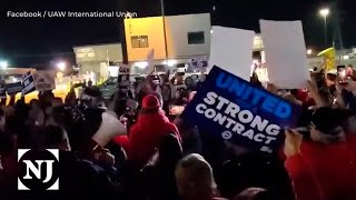 Auto workers launch strike against three makers