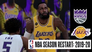 Kings vs Lakers Full Game Highlights August 13, 2020 | NBA 2K20