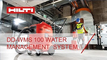 Hilti DD-WMS 100 water management system introduction