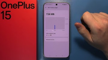 OnePlus 15 - How to Check WiFi Data Usage