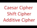 Master the Caesar Cipher: Easy Guide to Shift and Additive Ciphers π